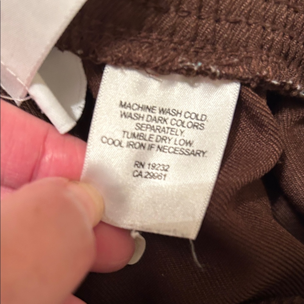 Alfred Dunner Women’s Dark Brown Pants - Picture 3 of 4